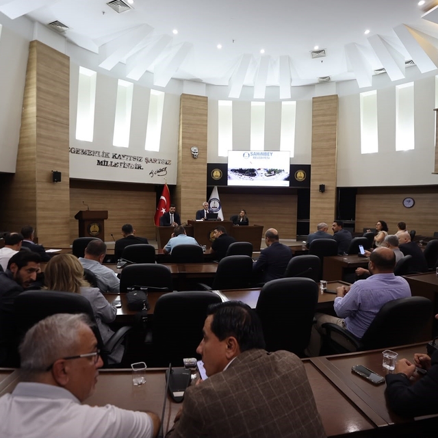 Şahinbey Belediyesi ağustos ayı meclis toplantısı yapıldı