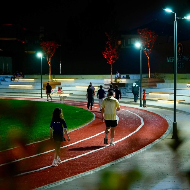 Merkez park şehrin gözdesi, sporun merkezi oldu