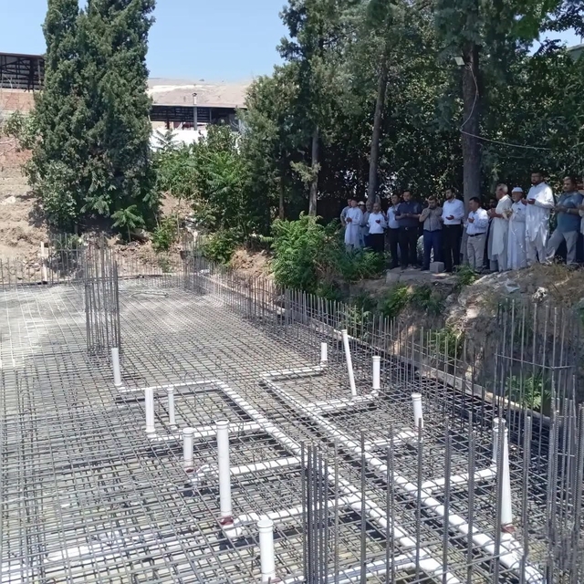 Ovakent'te İmam Buhari Camii'nin temeli dualarla atıldı
