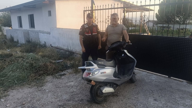 Çine'de çalınan motosiklet JASAT çalışmasıyla bulundu