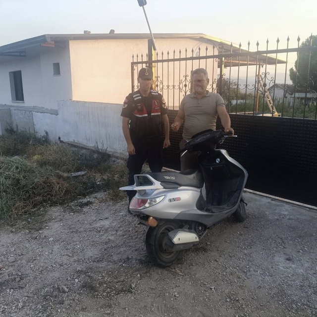 Çine'de çalınan motosiklet JASAT çalışmasıyla bulundu
