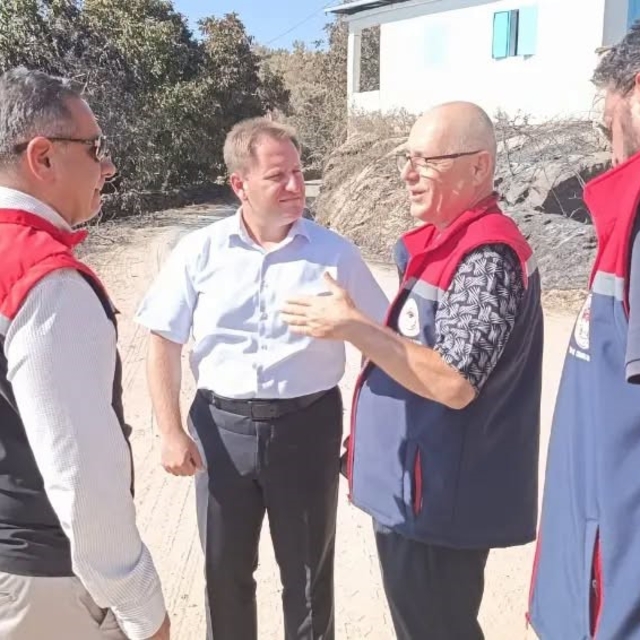 Çine'de yangın sonrası hasar tespit çalışmaları sürüyor