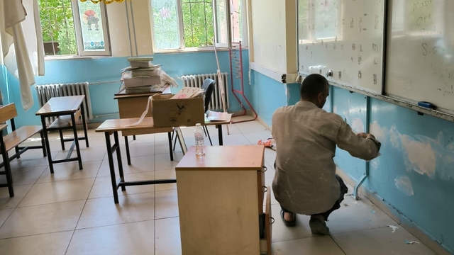 Hasköy'de yeni eğitim yılı hazırlıkları sürüyor