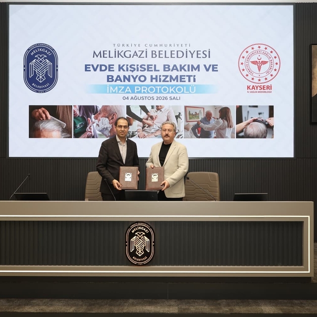 Melikgazi Belediyesi'nde evde kişisel bakım hizmeti protokolü imzalandı