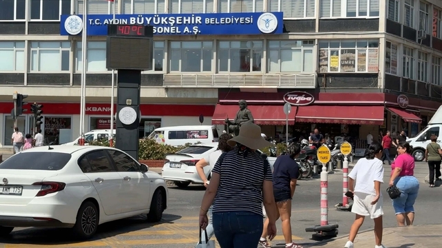 Aydın'da termometreler 40 dereceyi gösterdi