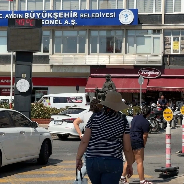 Aydın'da termometreler 40 dereceyi gösterdi