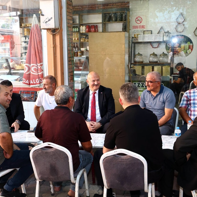 Vali Küçük, esnaflarla bir araya geldi