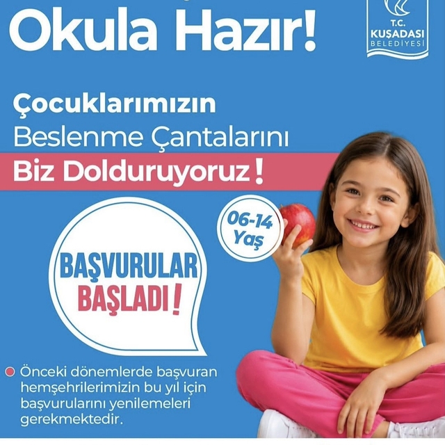 Kuşadası Belediyesi'nden öğrencilere yeni eğitim yılı desteği