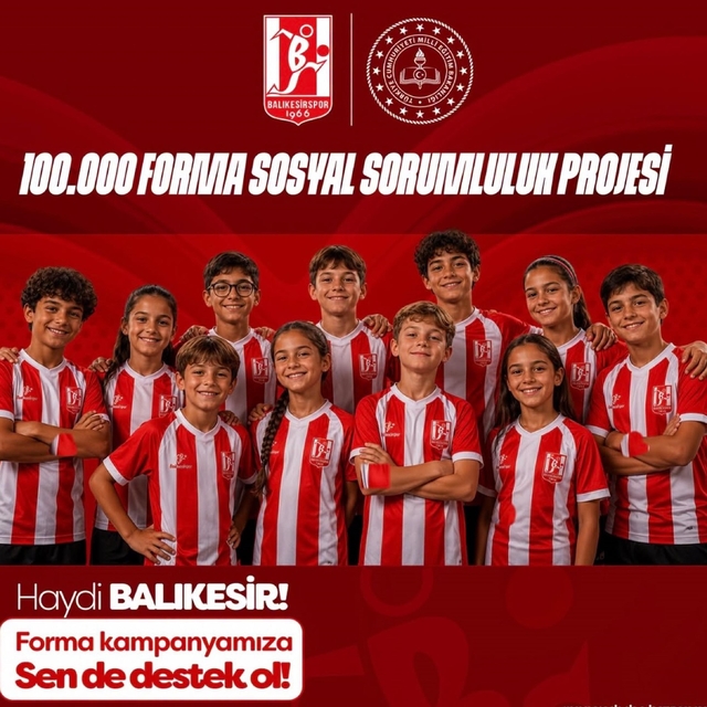 Balıkesirspor'dan 100 bin forma kampanyası