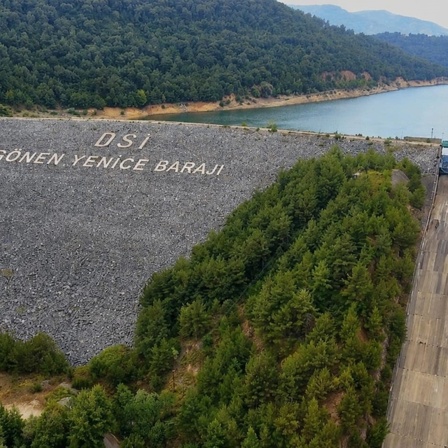 Yaz sıcakları Gönen-Yenice Barajı'nın su seviyesini yüzde 10 düşürdü