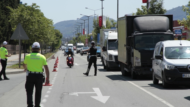 Ordu'da bir haftada 16 binden fazla araç ve sürücüsü denetlendi