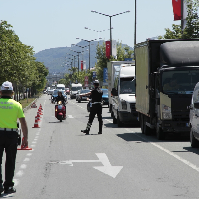 Ordu'da bir haftada 16 binden fazla araç ve sürücüsü denetlendi