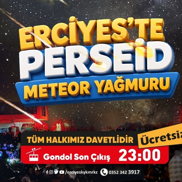 Büyükşehir, gökyüzü tutkunlarını meteor yağmuru şöleni için Erciyes'te bulu...