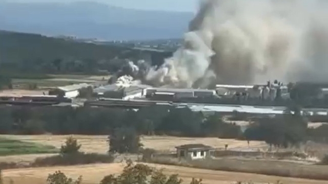 Bursa'da tavuk çiftliğinde yangın