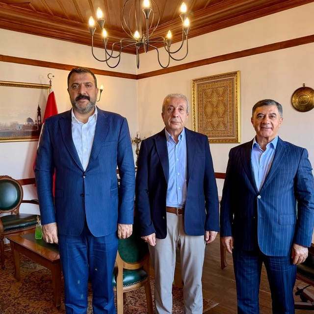 Mustafa Fidan ve Engin Yeşil'den Mehmet Mehdi Eker'e Ziyaret