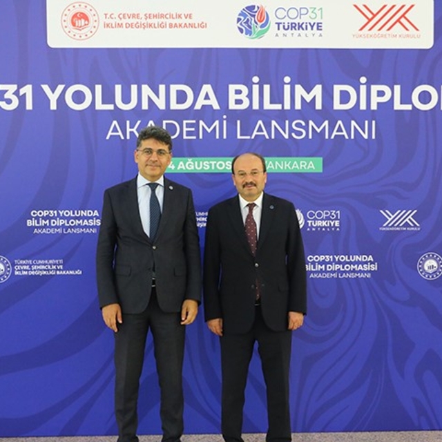 Rektör Çakmak, "COP31 Yolunda Bilim Diplomasisi: Akademi Lansmanı" Programı...
