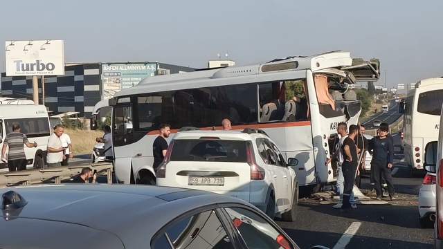 Tekirdağ'da zincirleme kaza: 5 yaralı