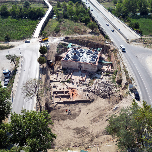 Edirne'de Gazi Mihal Bey Hamamı'nın restorasyonunda ilk etap bitti
