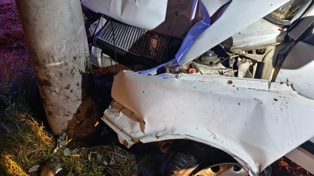 Susurluk'ta otomobil şarampole devrildi:1 yaralı