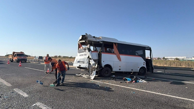 Tekirdağ'da 4 araç zincirleme kazaya karıştı; 29 yaralı
