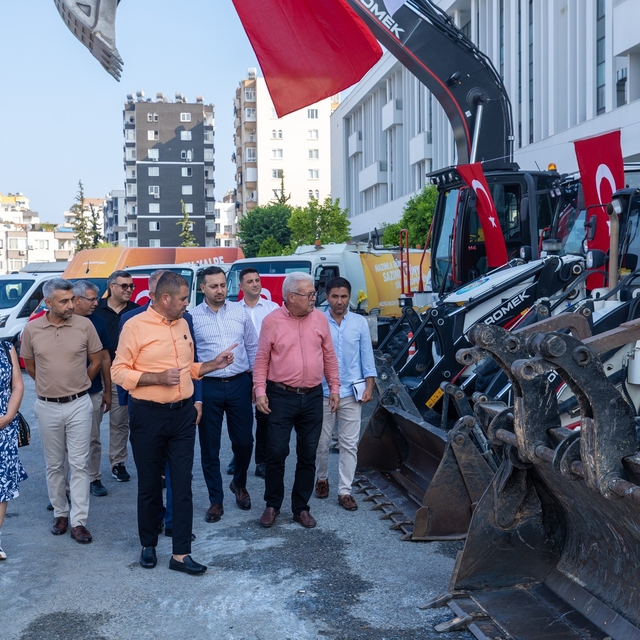 Mezitli Belediyesi araç filosunu güçlendirdi