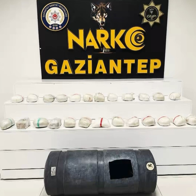 Gaziantep'te 24 kilo uyuşturucu ele geçirildi: 1 gözaltı