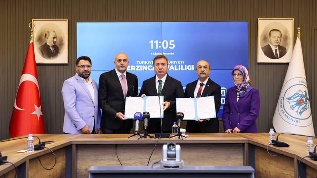 Erzincan'da özel eğitim meslek okulu için imzalar atıldı