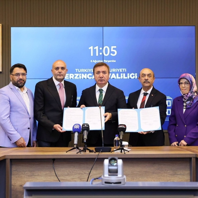 Erzincan'da özel eğitim meslek okulu için imzalar atıldı