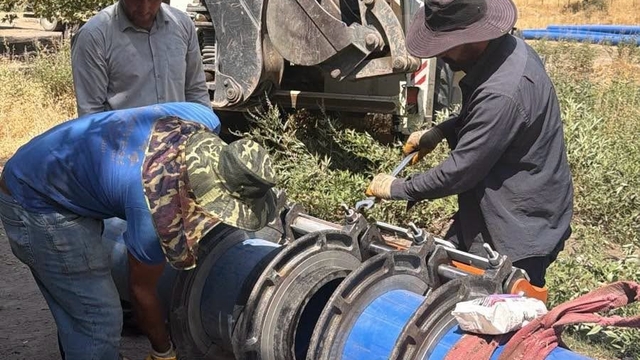 Şırnak'ta kesintisiz içme suyu için Cevizdüzü hattında yoğun mesai