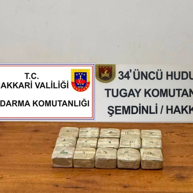 Hakkari-İran sınırında 7 kilo 720 gram eroin ele geçirildi