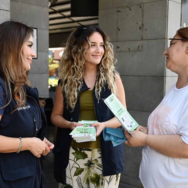 Kemer Belediyesi'nden esnafa sıfır atık bilgilendirmesi