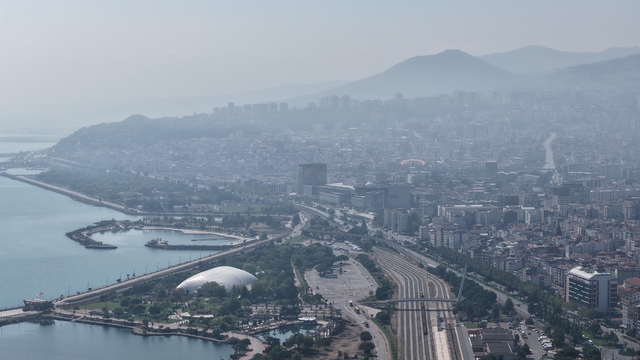 Samsun'da puslu hava