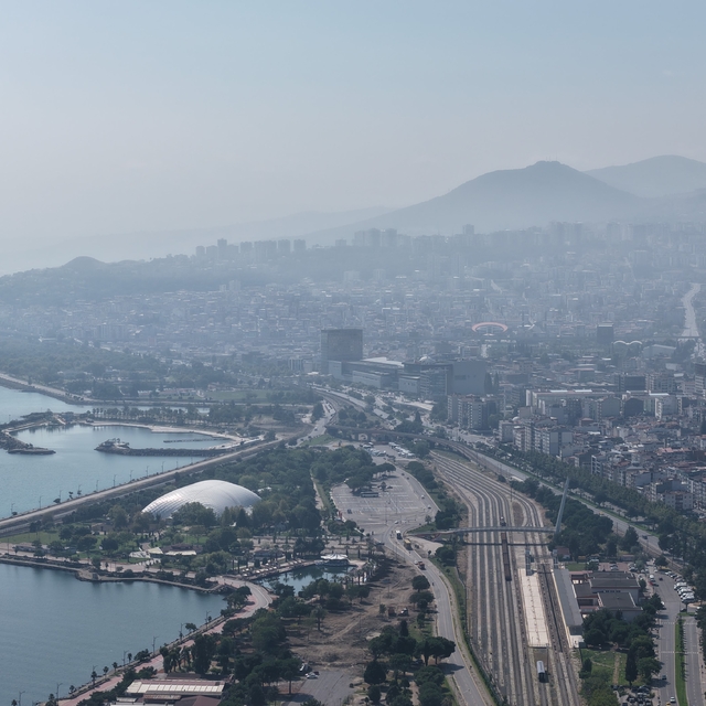 Samsun'da puslu hava