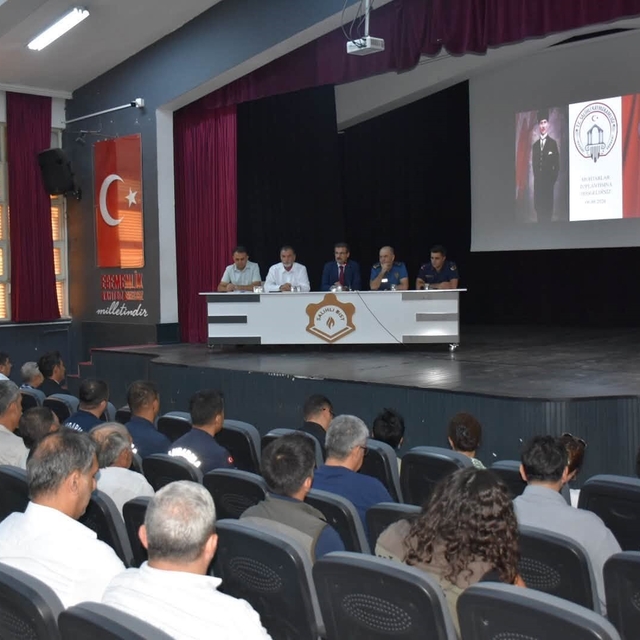 Salihli'de muhtarlara yangın riskine karşı kritik uyarılar