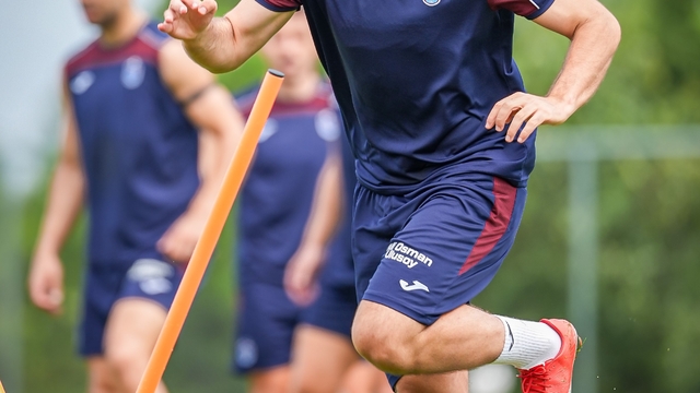Trabzonspor'da neşeli idman