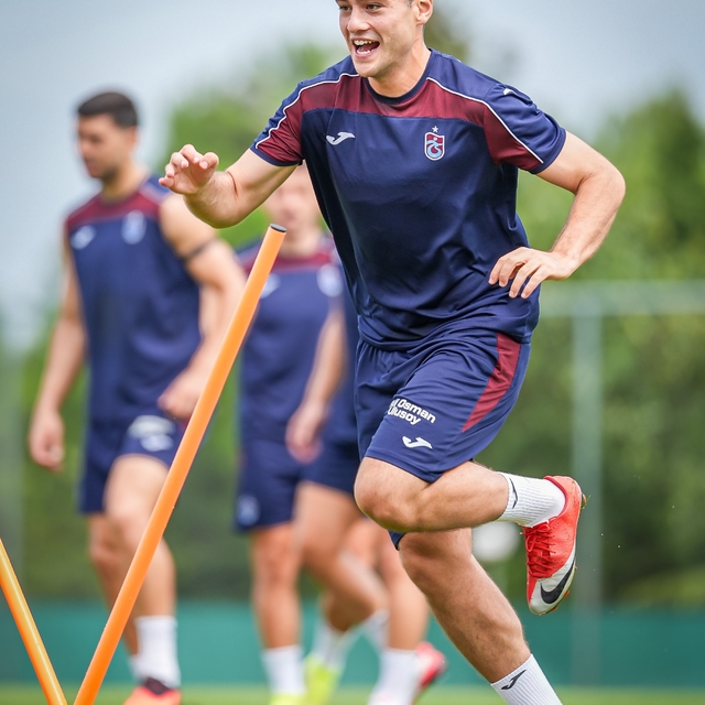 Trabzonspor'da neşeli idman