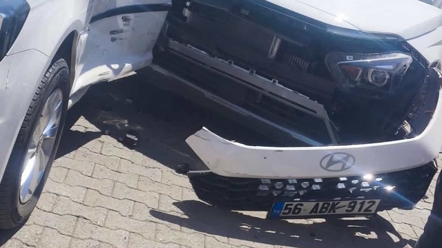 Siirt'te maddi hasarlı kaza