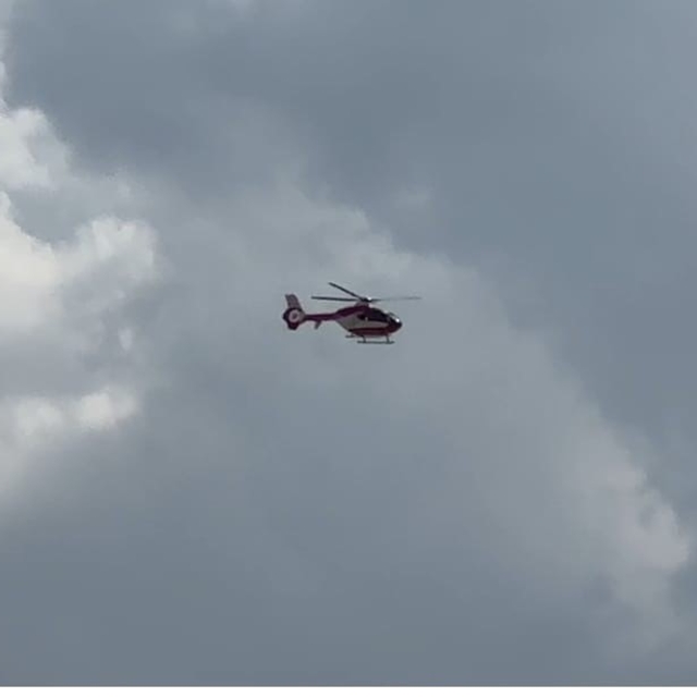 Derecik'ten Yüksekova'ya helikopter ambulansla pnömoni hastası nakli