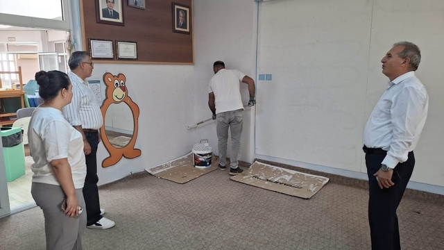 Sarıgöl'de okullar yeni eğitim yılına hazırlanıyor