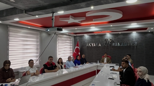 Akyaka'da kurum amirleri toplantısı gerçekleştirildi