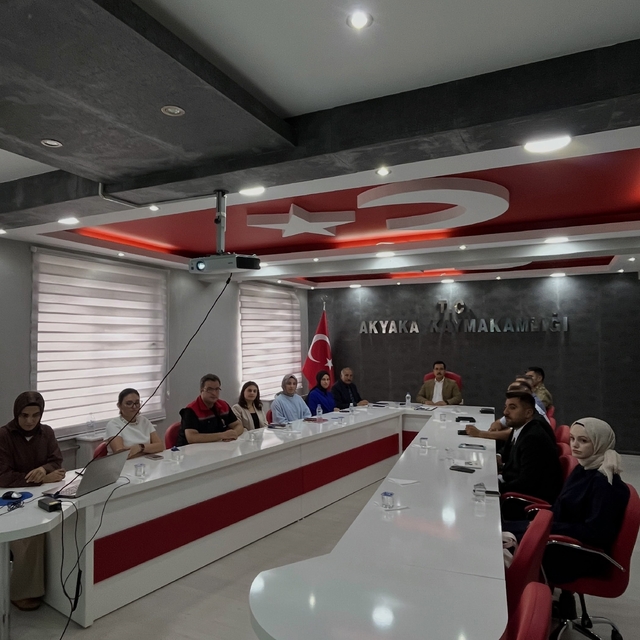 Akyaka'da kurum amirleri toplantısı gerçekleştirildi