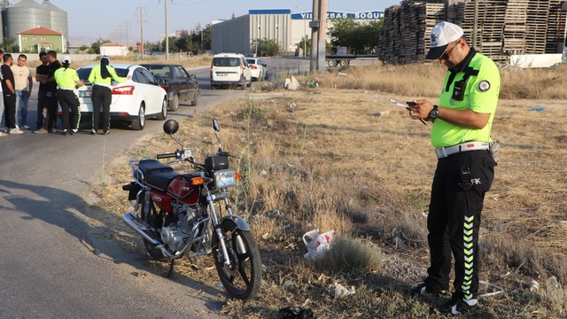 Karaman'da otomobille motosiklet çarpıştı: 1 yaralı