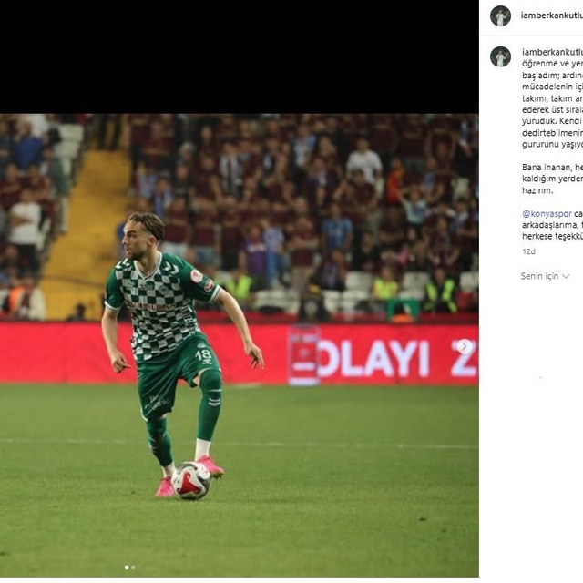 Berkan Kutlu Konyaspor'a veda etti