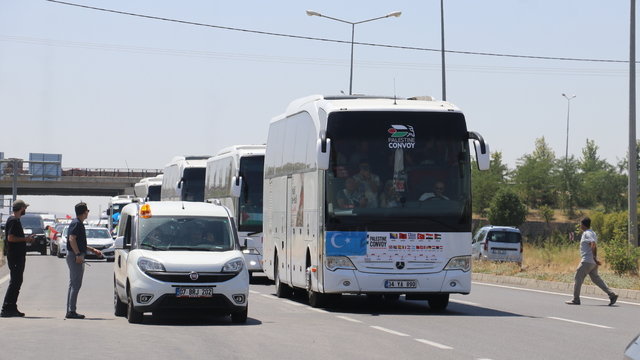'Filistin Konvoyu' Diyarbakır'da