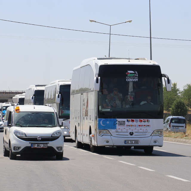 'Filistin Konvoyu' Diyarbakır'da