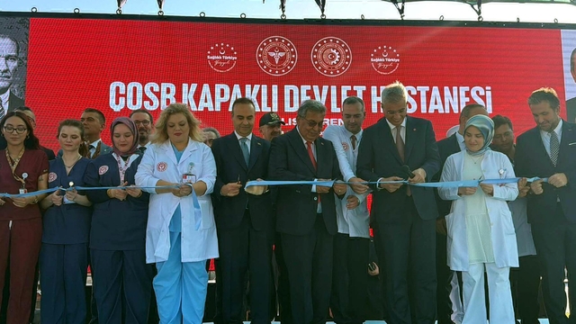 Bakan Memişoğlu ile Bakan Kacır, Tekirdağ'da hastane açılışına katıldı