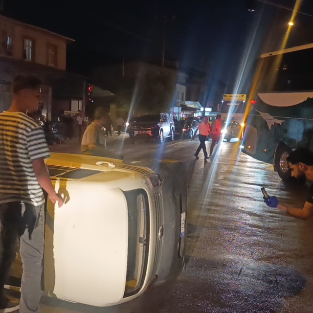 Malatya'da iki otomobil çarpıştı: 1 yaralı