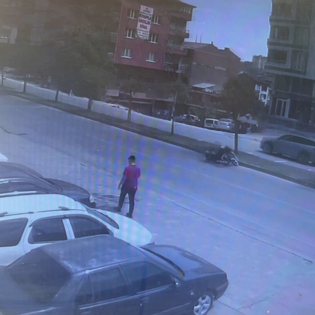 Ordu'da motosiklet devrildi, sürücü yaralandı
