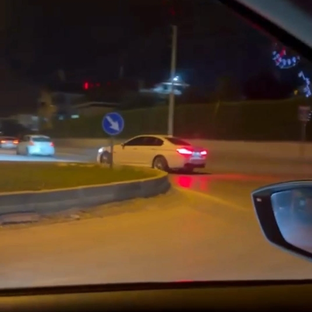 Otomobille drift atan aday sürücüye 140 bin lira ceza; sürücü belgesi iptal...
