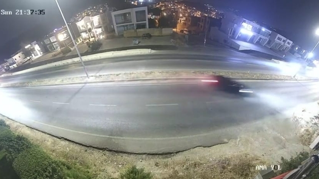 Bodrum'da otomobilin takla attığı kaza kamerada: 2 yaralı